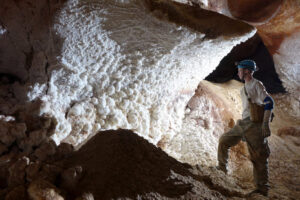 A wall of "white Stuff" composed of Frostwork and Gypsum